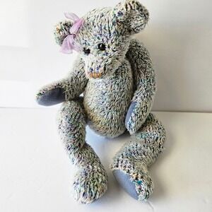 Vtg TY RAZZMATAZZ The Bear Classic Plush - Blue 2000 16in - RETIRED *No Hang Tag